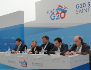 Harold McGraw Attends the G20 Meeting in St. Petersburg, Russia