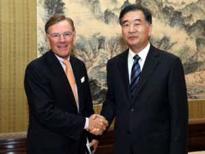 ICC Chairman Terry McGraw meets Chinese Vice-Premier Wang Yang